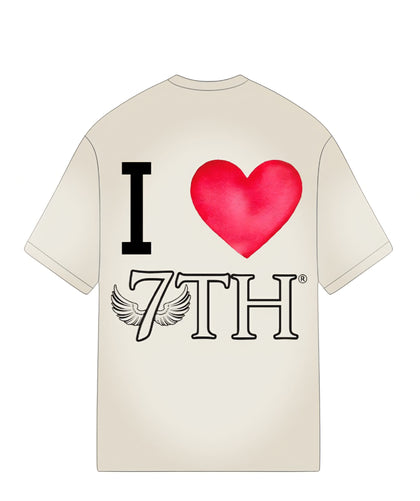 7TH TRUMPET CLOTHING     "I ❤️ 7TH®" SMOKERS TEE